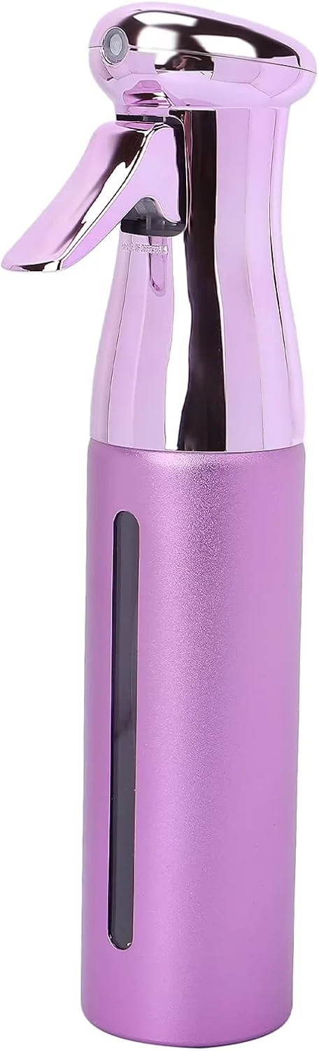 بطری اسپری خالی، بطری اسپری مو 300 میلی لیتری با افشانه بسیار ظریف، بطری اسپری آب پیوسته برای آرایش مو، تمیز کردن، گیاهان، مه پاشی (بنفش)