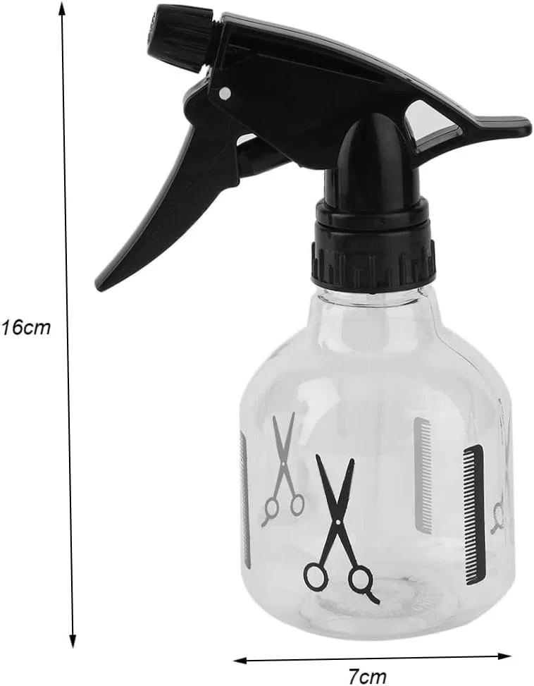 بطری اسپری، بطری اسپری آب پلاستیکی آرایشگری سالن، بطری خالی 250 میلی لیتری با مه پاش ریز برای حالت دادن به مو، 1 عدد