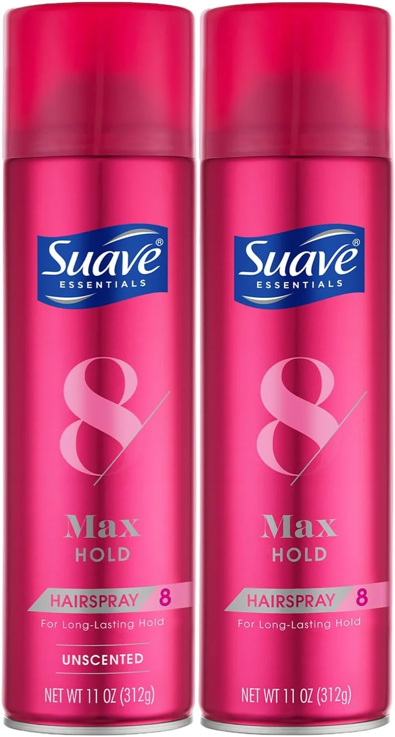 اسپری موی قوی Suave+ مدل 2 عددی، بدون بو و معطر - اسپری موی آئروسل، 311 گرم