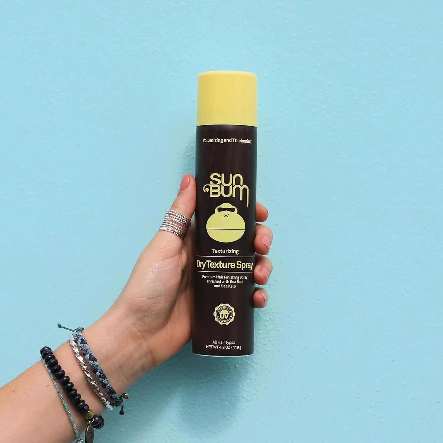 اسپری بافت دهنده خشک سان بام | حجم دهنده و بافت دهنده مو، بدون تست حیوانی | 125 میل