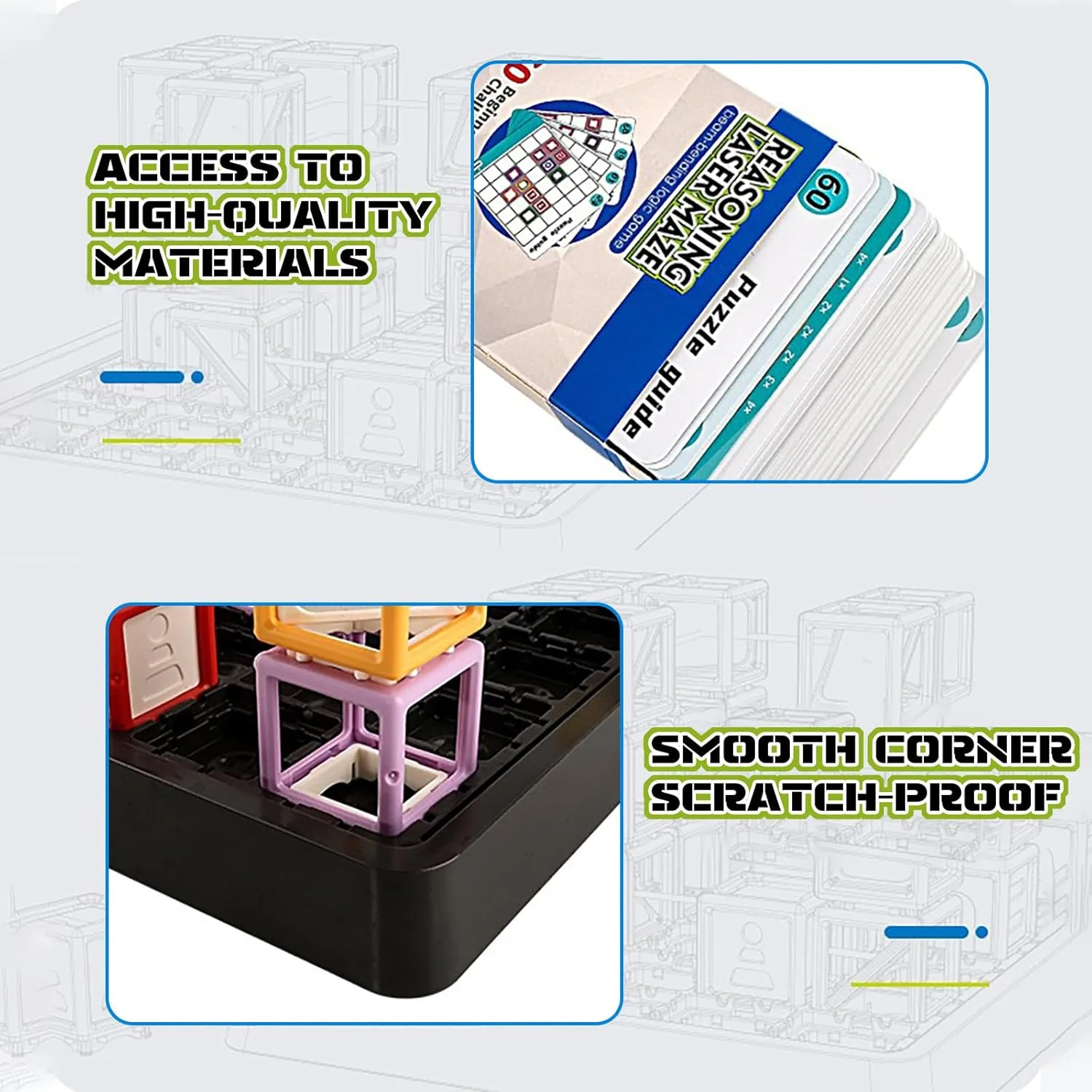 بازی فکری لیزری AM ANNA، اسباب بازی STEM نهایی برای پسران 8 تا 12 سال، بازی منطقی با بیش از 60 چالش، تقویت برنامه ریزی فضایی و اکتشاف علمی، هدیه تولد عالی برای پسران 8 تا 12 ساله بازی فکری لیزری AM ANNA، اسباب بازی STEM نهایی برای پسران 8 تا 12 سال، بازی منطقی با بیش از 60 چالش، تقویت برنامه ریزی فضایی و اکتشاف علمی، هدیه تولد عالی برای پسران 8 تا 12 ساله