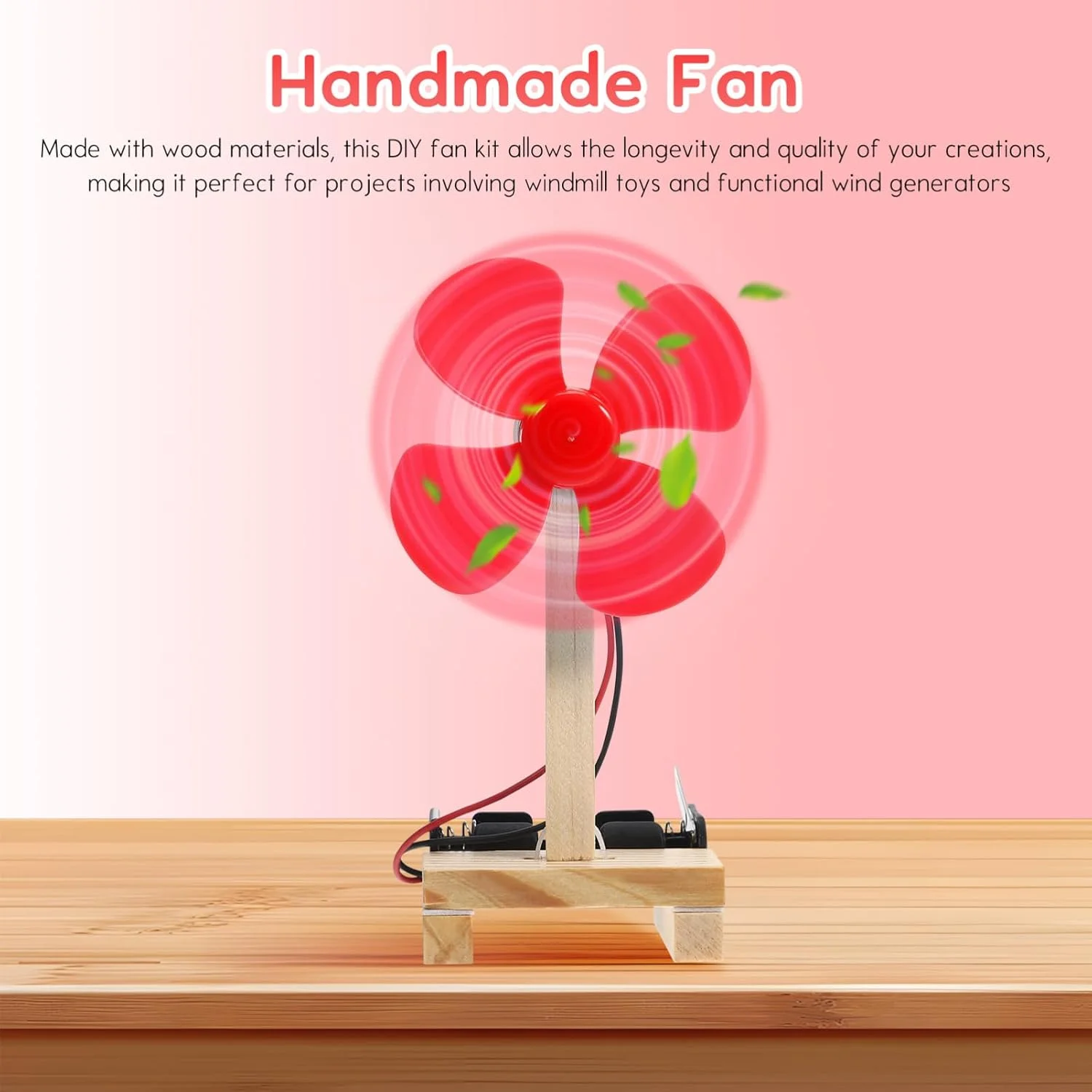 Abaodam 6 مجموعه کیت مونتاژ پنکه برقی برای کودکان مدل پنکه DIY - کیت مدار ساده STEM اسباب بازی آزمایش علمی برای یادگیری دانش آموزان Abaodam 6 مجموعه کیت مونتاژ پنکه برقی برای کودکان مدل پنکه DIY - کیت مدار ساده STEM اسباب بازی آزمایش علمی برای یادگیری دانش آموزان