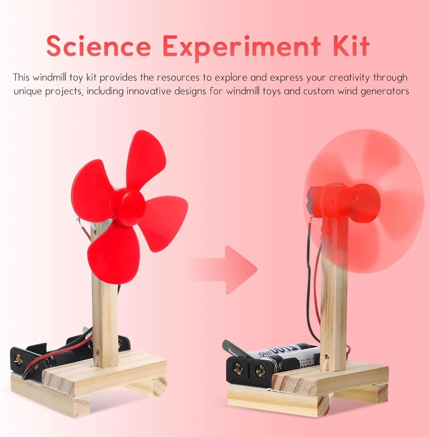 Abaodam 6 مجموعه کیت مونتاژ پنکه برقی برای کودکان مدل پنکه DIY - کیت مدار ساده STEM اسباب بازی آزمایش علمی برای یادگیری دانش آموزان Abaodam 6 مجموعه کیت مونتاژ پنکه برقی برای کودکان مدل پنکه DIY - کیت مدار ساده STEM اسباب بازی آزمایش علمی برای یادگیری دانش آموزان
