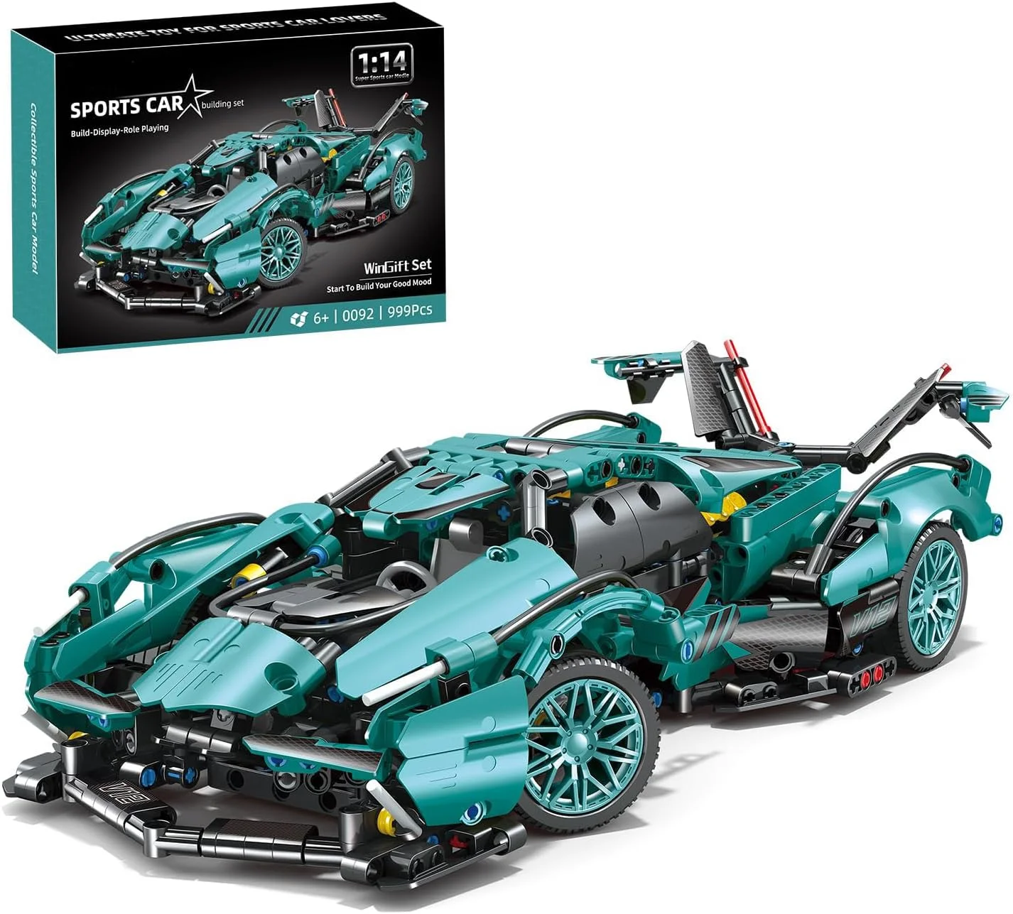 بلوک های ساخت ماشین مسابقه ای ۹۹۹ قطعه ای، مدل ماشین مسابقه ای در مقیاس ۱:۱۴، اسباب بازی STEM برای پسران و بزرگسالان، کیت سوپراسپرت کلکسیونی برای سنین ۶-۱۲، ۸-۱۴ بلوک های ساخت ماشین مسابقه ای ۹۹۹ قطعه ای، مدل ماشین مسابقه ای در مقیاس ۱:۱۴، اسباب بازی STEM برای پسران و بزرگسالان، کیت سوپراسپرت کلکسیونی برای سنین ۶-۱۲، ۸-۱۴