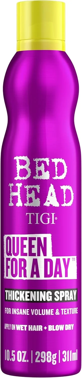 اسپری حجم دهنده مو Bed Head by TIGI Queen For A Day، اسپری بافت دهنده مو، اسپری ضخیم کننده مو برای موهای نازک و کم حجم - 311 میلی لیتر اسپری حجم دهنده مو Bed Head by TIGI Queen For A Day، اسپری بافت دهنده مو، اسپری ضخیم کننده مو برای موهای نازک و کم حجم - 311 میلی لیتر