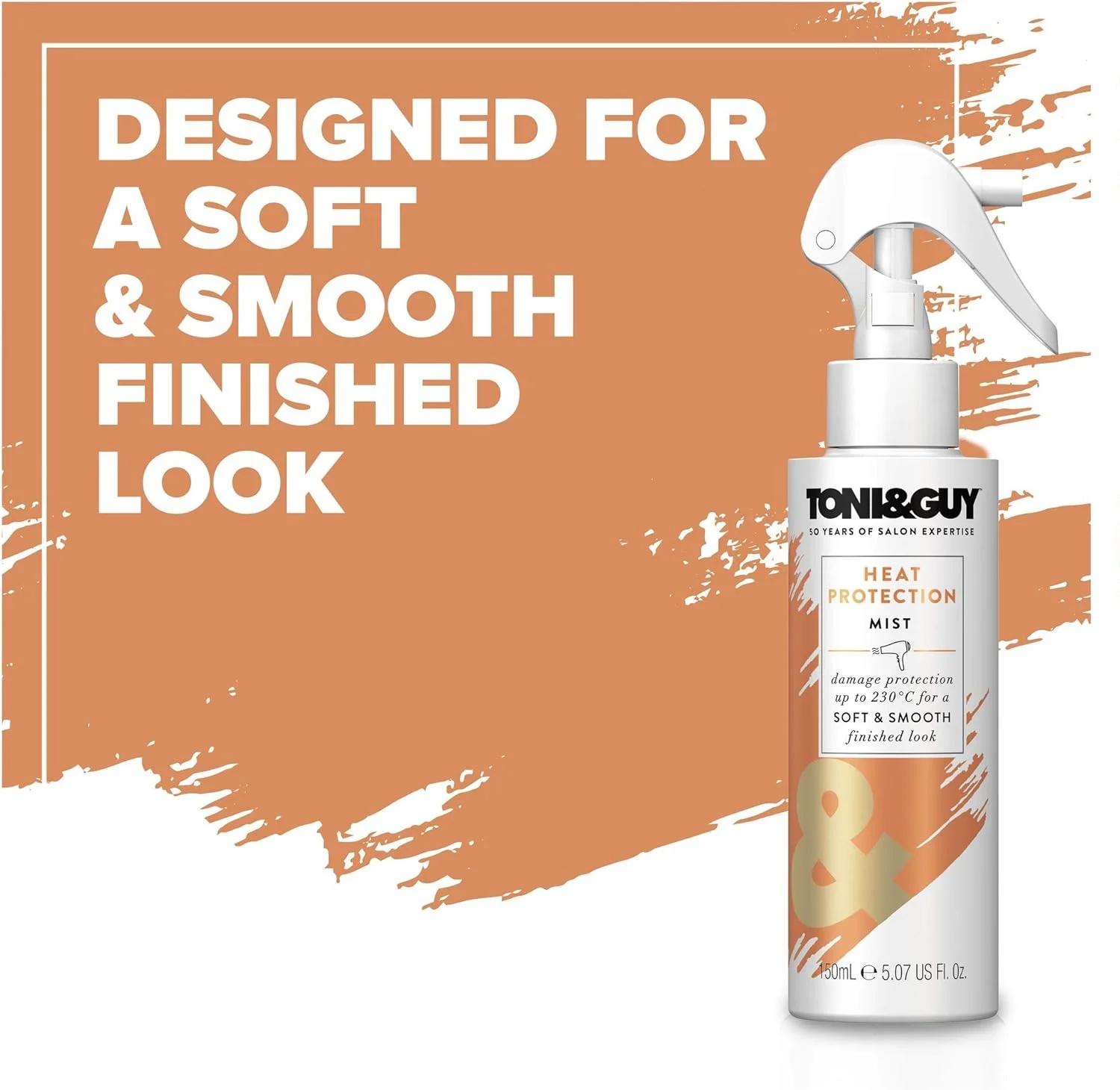 اسپری محافظ حرارت مو تونی اند گای، محافظت تا 230 درجه سانتیگراد، ترمیم کننده آسیب دیدگی، 150 میلی لیتر