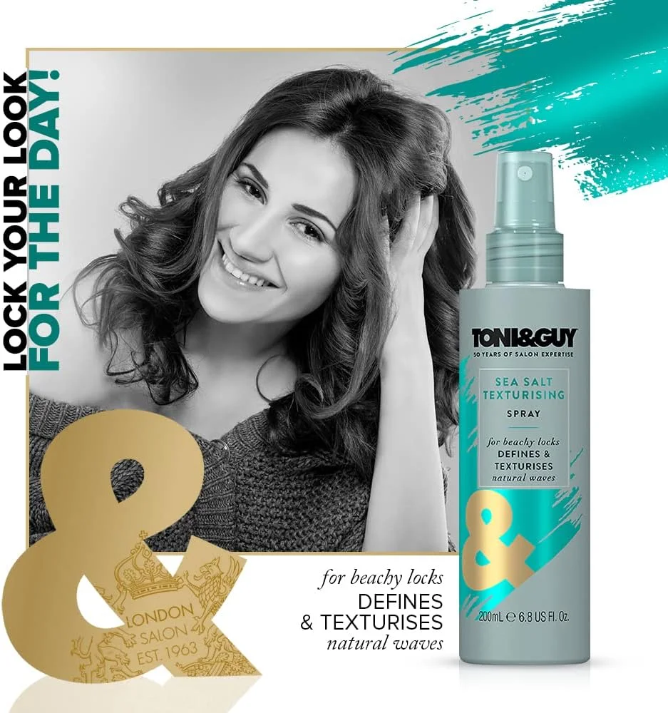 اسپری بافت دهنده مو حاوی نمک دریایی تونی اند گای، ایجاد بافت نرم، حجم دهنده، 200 میلی لیتر
