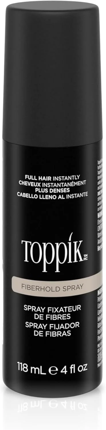 اسپری نگهدارنده فیبر تاپیک، پیوند مغناطیسی بین فیبرهای سازنده مو و تارهای مو را تقویت می کند، برای داشتن موهایی پرپشت تر و ضخیم تر با ظاهری طبیعی برای آقایان و بانوان، 118 میلی لیتر