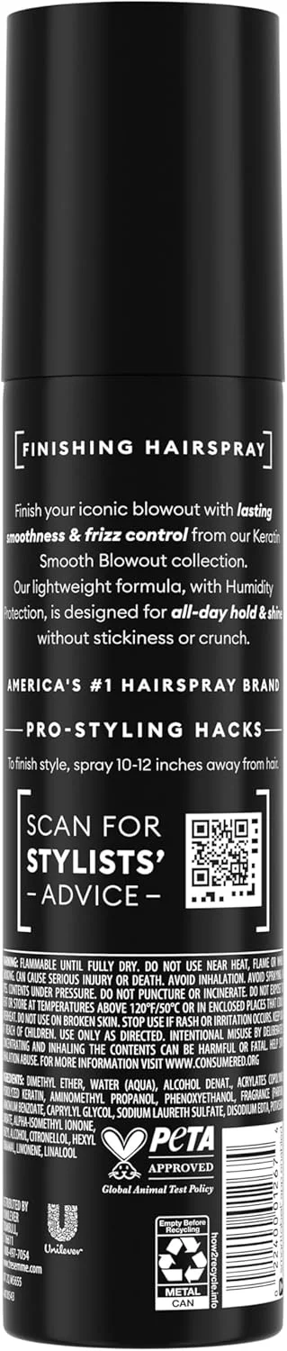 اسپری حالت دهنده مو TRESemmé ضد وز، حاوی کراتین، برای تثبیت انعطاف پذیر و سبک، 207 میلی لیتر