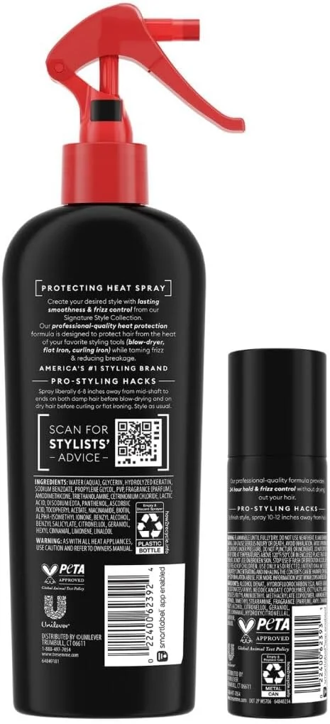 اسپری محافظ حرارت مو ترزمه، بسته 3 عددی - محصولات ضد وز مو غنی شده با ویتامین، 236 میلی لیتر