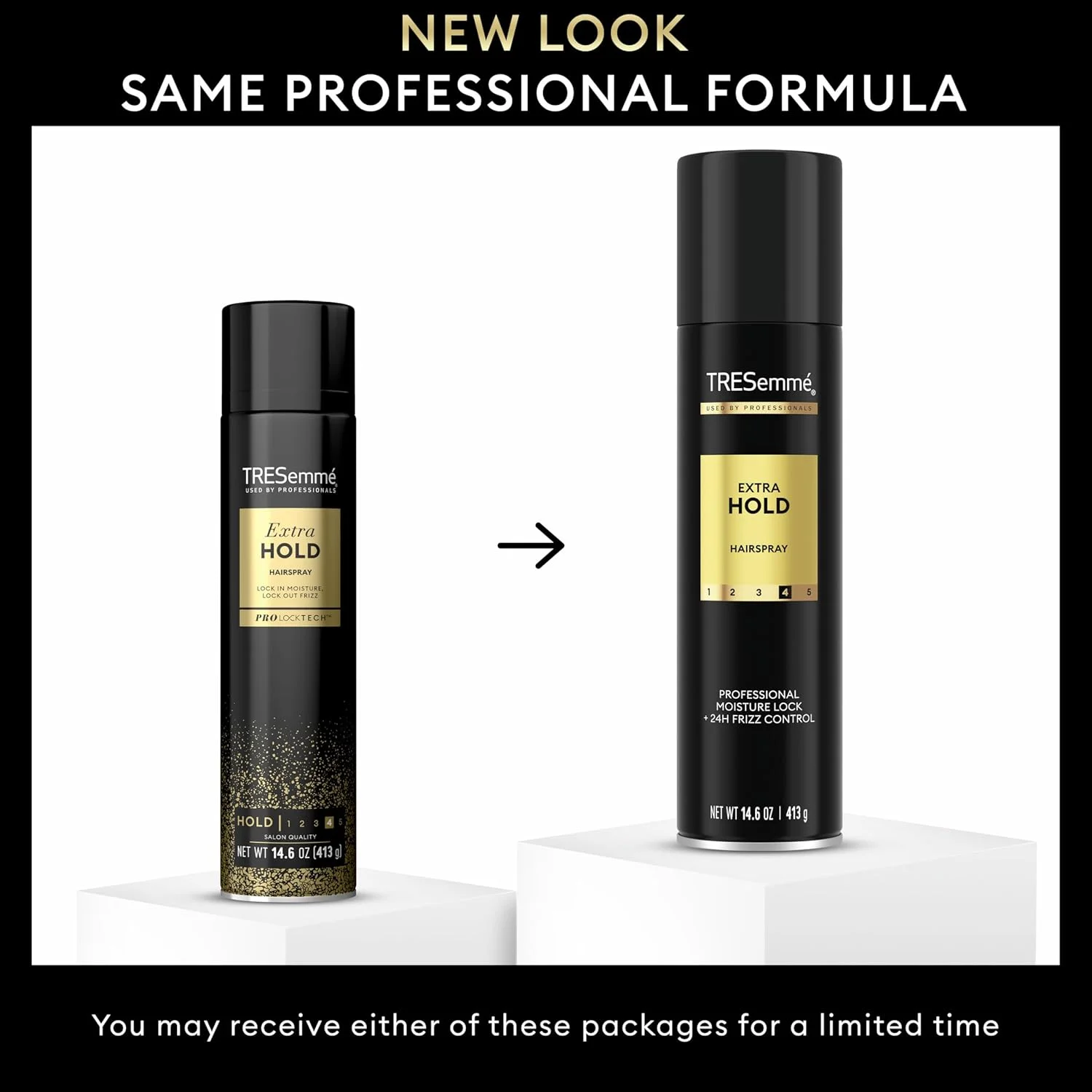 اسپری مو TRESemmé TRES Two برای حالت دهی قوی با حس لمس پذیر، ماندگاری فوق العاده و مقاومت در برابر رطوبت، 413 گرم