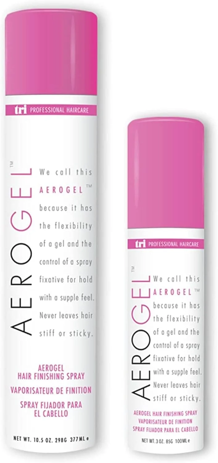 اسپری حالت دهنده مو TRIDESIGN Aerogel، بسته 300 و 90 میلی لیتری