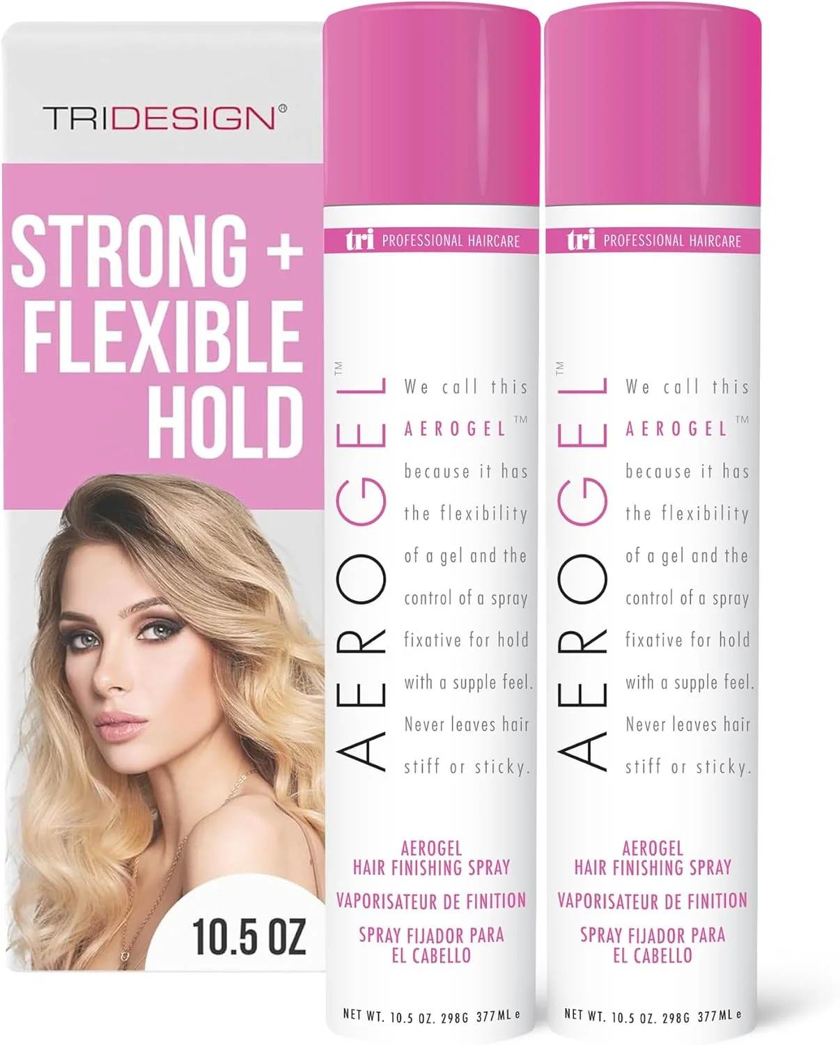 اسپری حالت دهنده مو TRIDESIGN TRI Aerogel، 300 گرم - 2 عدد