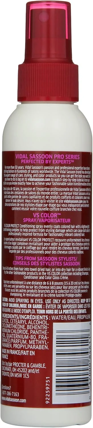 اسپری درخشان کننده مو Vidal Sassoon ColorFinity، 150 میلی لیتر (بسته بندی ممکن است متفاوت باشد) اسپری درخشان کننده مو Vidal Sassoon ColorFinity، 150 میلی لیتر (بسته بندی ممکن است متفاوت باشد)
