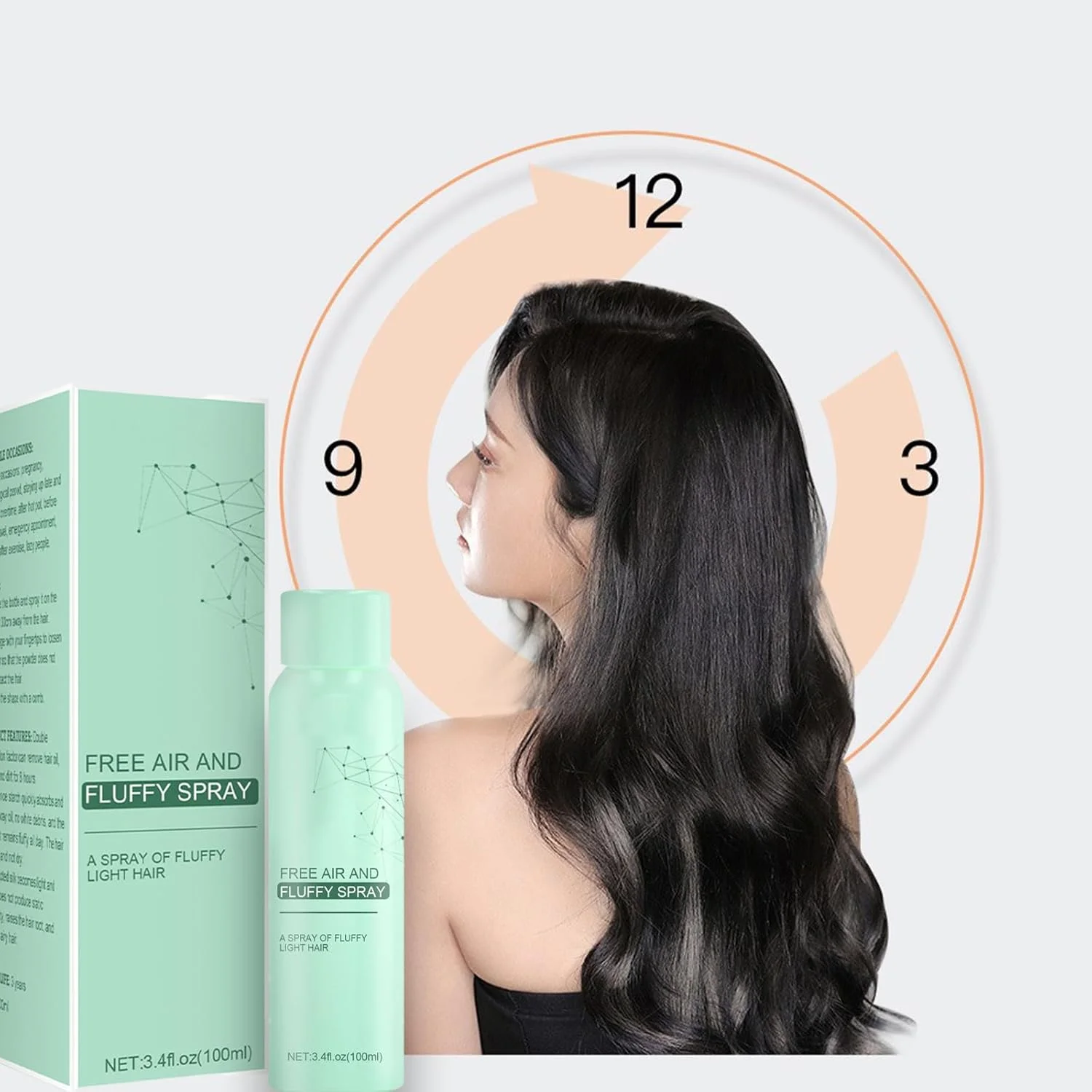 اسپری موی خشک حجم دهنده Visulong (3 عددی)