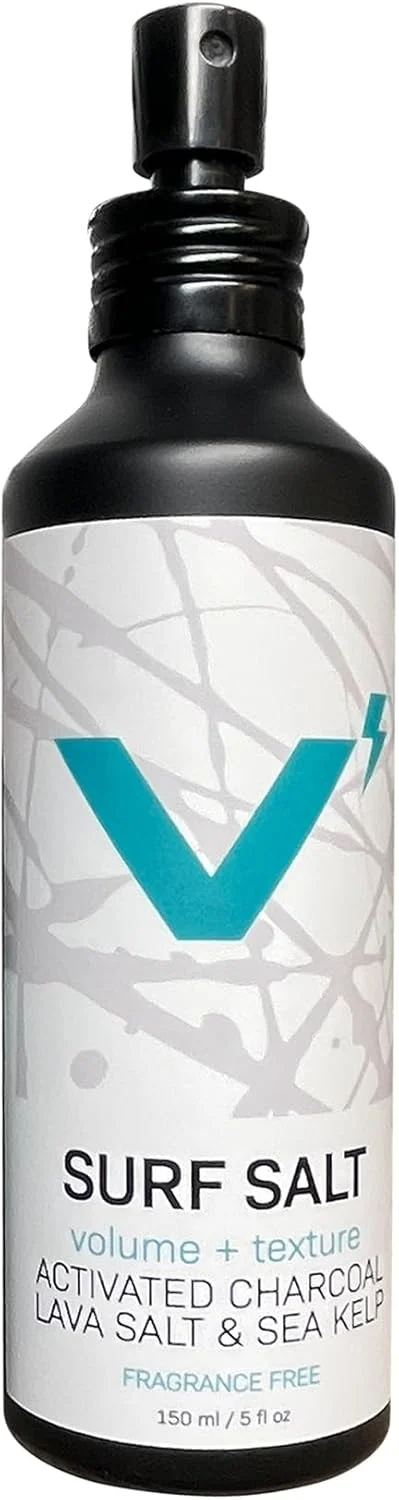 اسپری نمک دریایی VOLT با زغال فعال، پانتنول و کائولین برای موی آقایان - اسپری موی نمک دریایی برای بافت و حجم، حالت دهنده سبک - 120 میلی لیتر