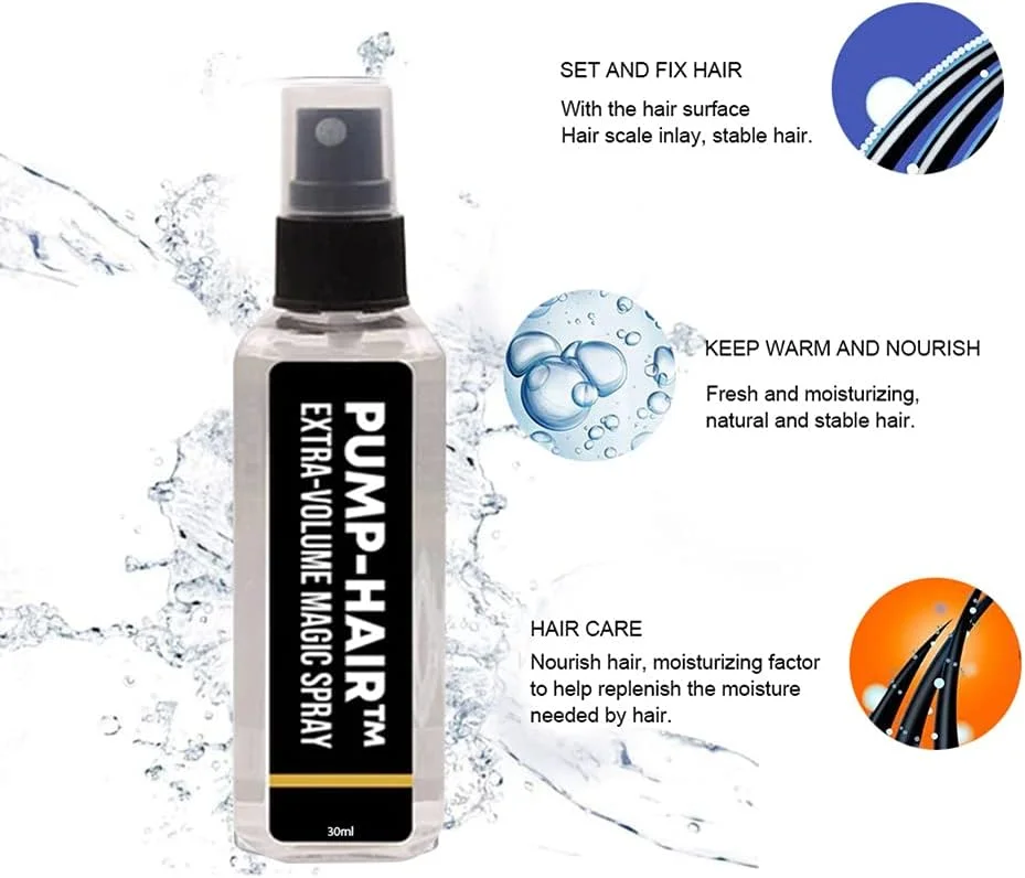 اسپری حجم دهنده مو، اسپری ضخیم کننده مو با ظاهری مات و طبیعی، اسپری حالت دهنده مو، درمان حجم دهنده و قوی برای موهای نازک و کم حجم، 100 میلی لیتر