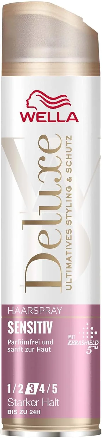 اسپری موی حساس ولا دلوکس - اسپری حالت دهنده بدون عطر برای موهای حساس و پوست سر حساس - با کمپلکس محافظت کننده کراتین 5 برابر و محافظت در برابر اشعه ماوراء بنفش - 250 میلی لیتر