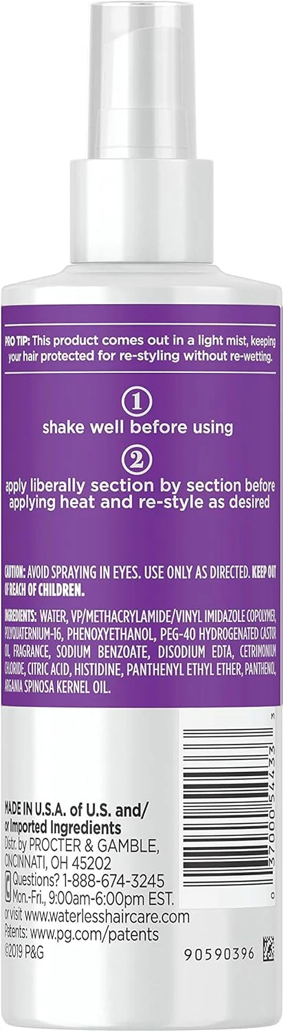 محافظ حرارتی و بازسازی کننده مو واترلس، بدون سولفات، مناسب برای انواع مو، 190 میلی لیتر