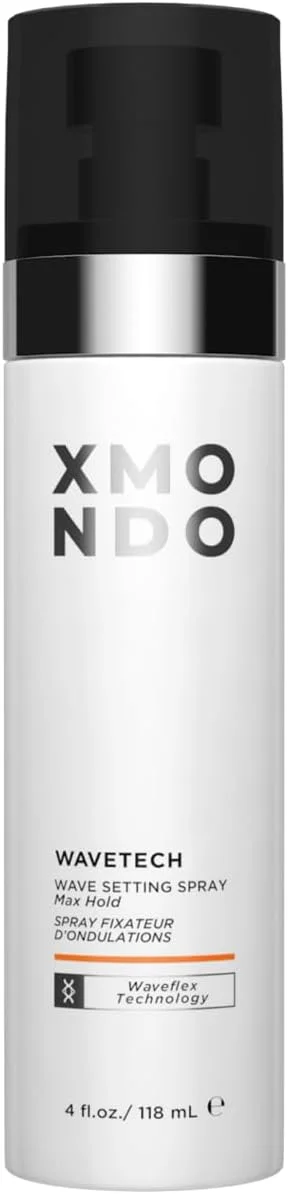 اسپری حالت دهنده مو ویو تک XMONDO | فرمول وگان طراحی شده با فناوری ویو فلکس و پلیمرهای حالت دهنده برای افزایش بافت موج دار، پرو ویتامین B5 برای مبارزه با شکستگی و کنترل وز، 4 اونس مایع