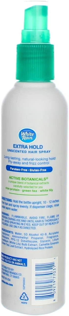 اسپری مو بدون بو و بدون آئروسل وایت رین، نگهدارنده فوق العاده قوی، 207 میلی لیتر (بسته 2 عددی)