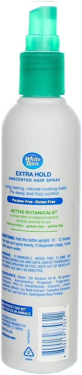 اسپری مو بدون بو و بدون آئروسل وایت رین، نگهدارنده فوق العاده قوی، 207 میلی لیتر (بسته 2 عددی)