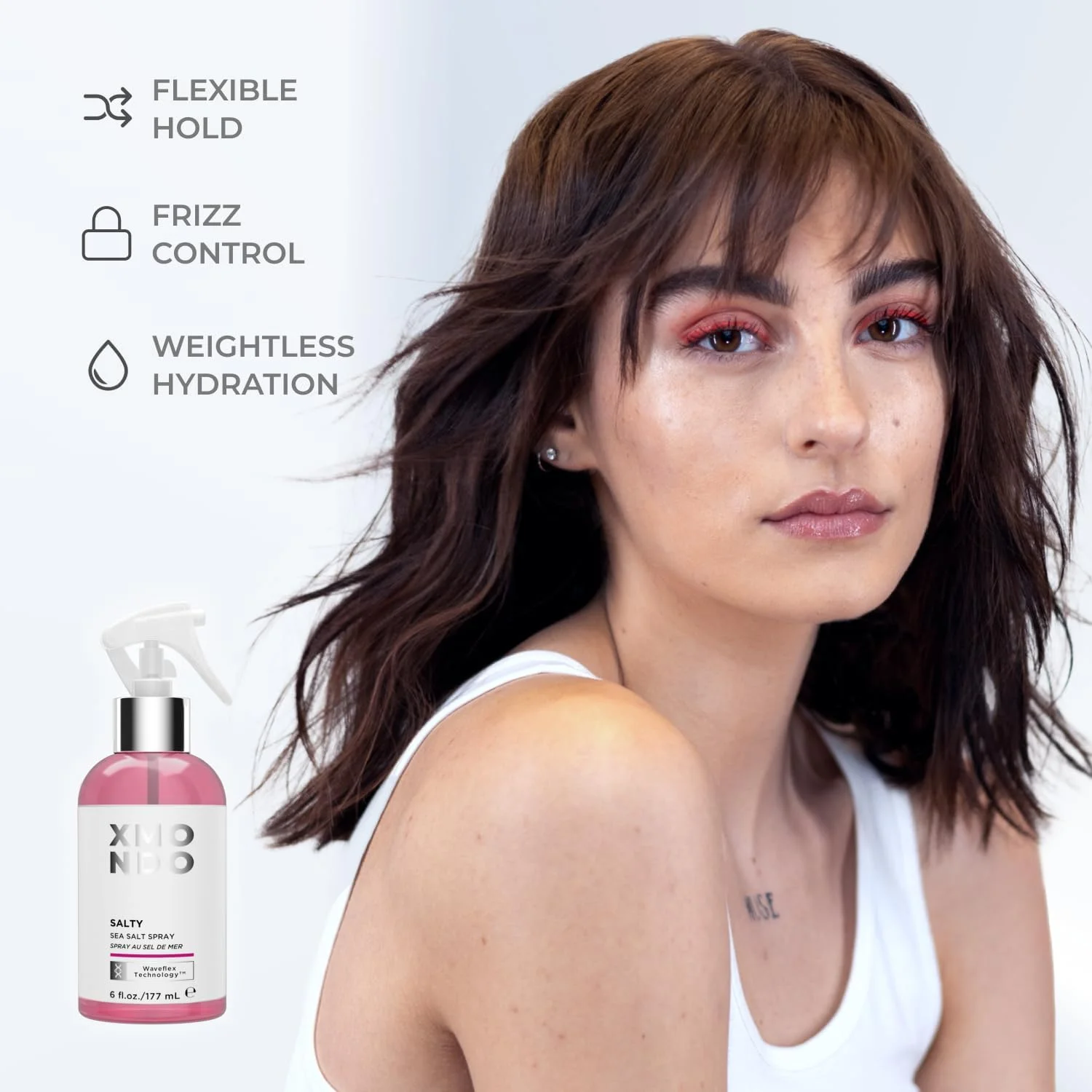 اسپری موی نمکی XMONDO Hair - فرمول وگان با مواد معدنی طبیعی، عصاره جلبک دریایی و روغن بائوباب برای مبارزه با الکتریسیته ساکن، افزایش آبرسانی و درخشندگی، 177 میلی لیتر اسپری موی نمکی XMONDO Hair - فرمول وگان با مواد معدنی طبیعی، عصاره جلبک دریایی و روغن بائوباب برای مبارزه با الکتریسیته ساکن، افزایش آبرسانی و درخشندگی، 177 میلی لیتر