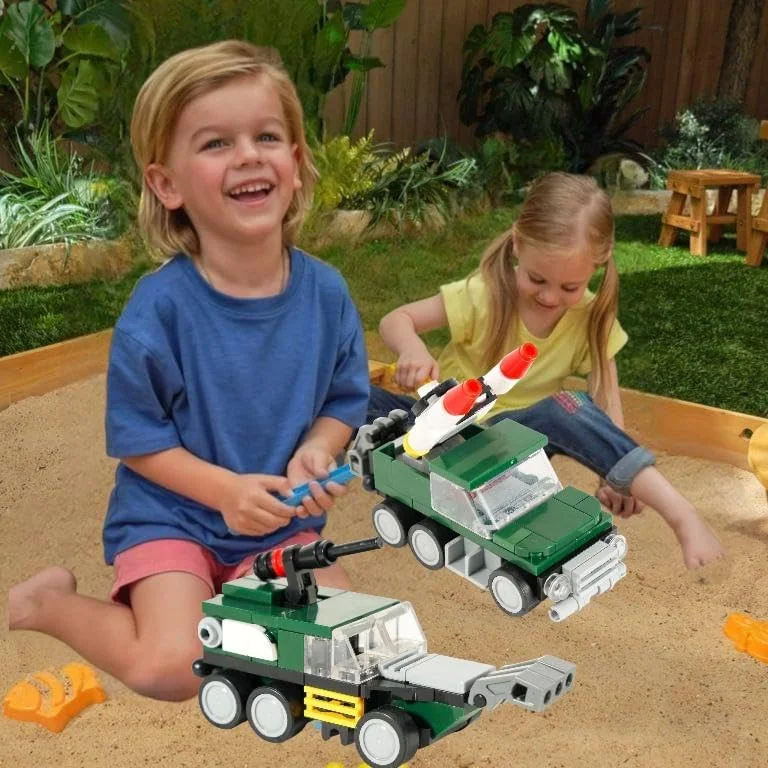 مجموعه های ساخت وسایل نقلیه BLOCKY BLOCKS - کیت ساخت کامیون زرهی - اسباب بازی های ساختنی برای کودکان 6-12 ساله مدل های اسباب بازی کامیون زرهی با آبنبات ژله ای مجموعه های ساخت وسایل نقلیه BLOCKY BLOCKS - کیت ساخت کامیون زرهی - اسباب بازی های ساختنی برای کودکان 6-12 ساله مدل های اسباب بازی کامیون زرهی با آبنبات ژله ای