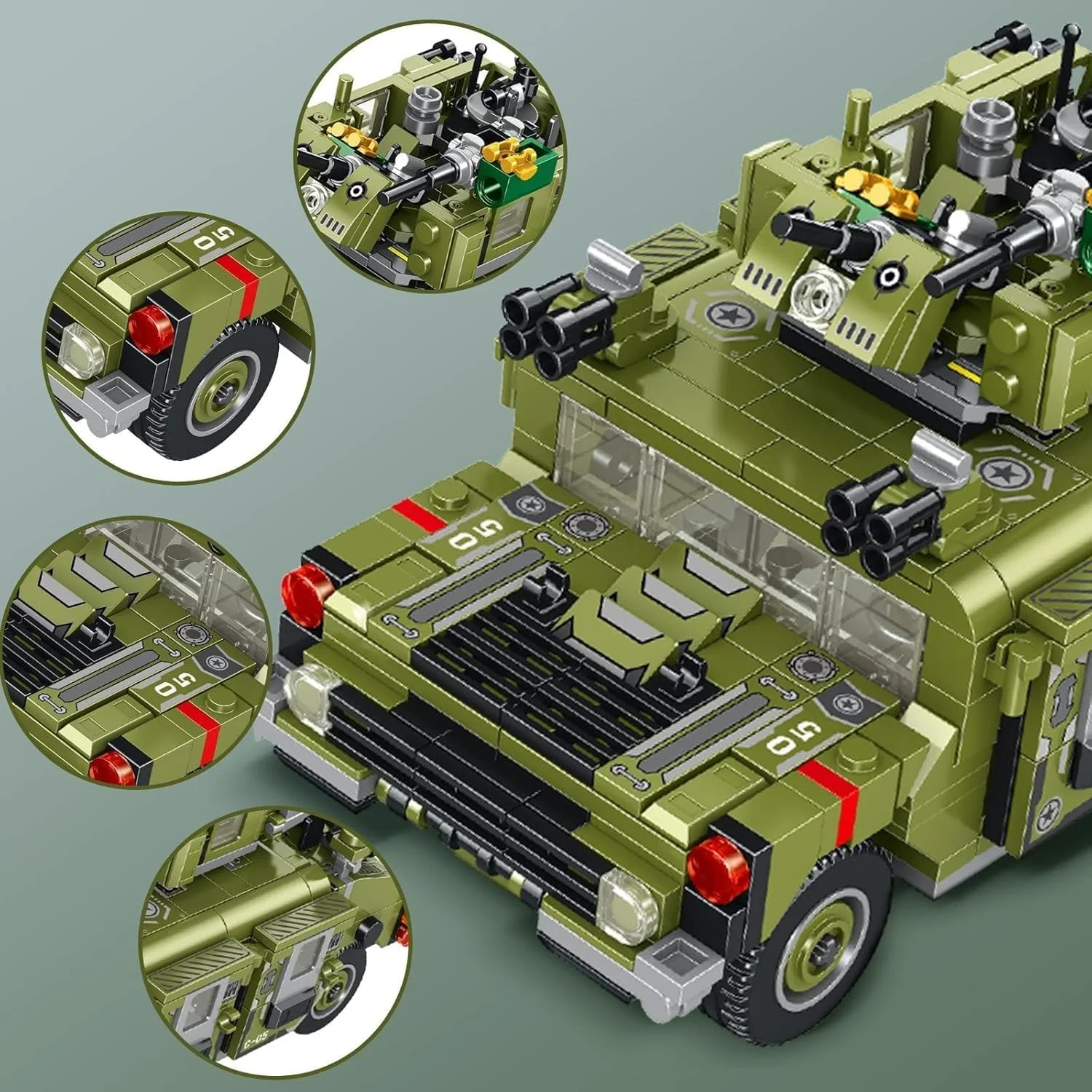 بلوک های ساختمانی بولیوی، کیت ساخت وسایل نقلیه 745 قطعه، اسباب بازی های آموزشی STEM با مدل های ماشین زرهی، مجموعه بازی خلاقانه برای کودکان 8-14 سال بلوک های ساختمانی بولیوی، کیت ساخت وسایل نقلیه 745 قطعه، اسباب بازی های آموزشی STEM با مدل های ماشین زرهی، مجموعه بازی خلاقانه برای کودکان 8-14 سال