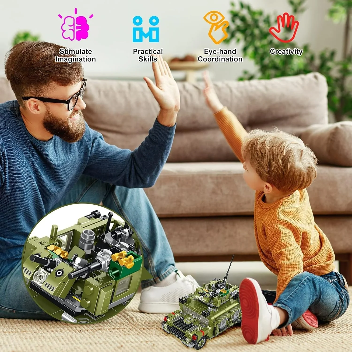 بلوک های ساختمانی بولیوی، کیت ساخت وسایل نقلیه 745 قطعه، اسباب بازی های آموزشی STEM با مدل های ماشین زرهی، مجموعه بازی خلاقانه برای کودکان 8-14 سال بلوک های ساختمانی بولیوی، کیت ساخت وسایل نقلیه 745 قطعه، اسباب بازی های آموزشی STEM با مدل های ماشین زرهی، مجموعه بازی خلاقانه برای کودکان 8-14 سال