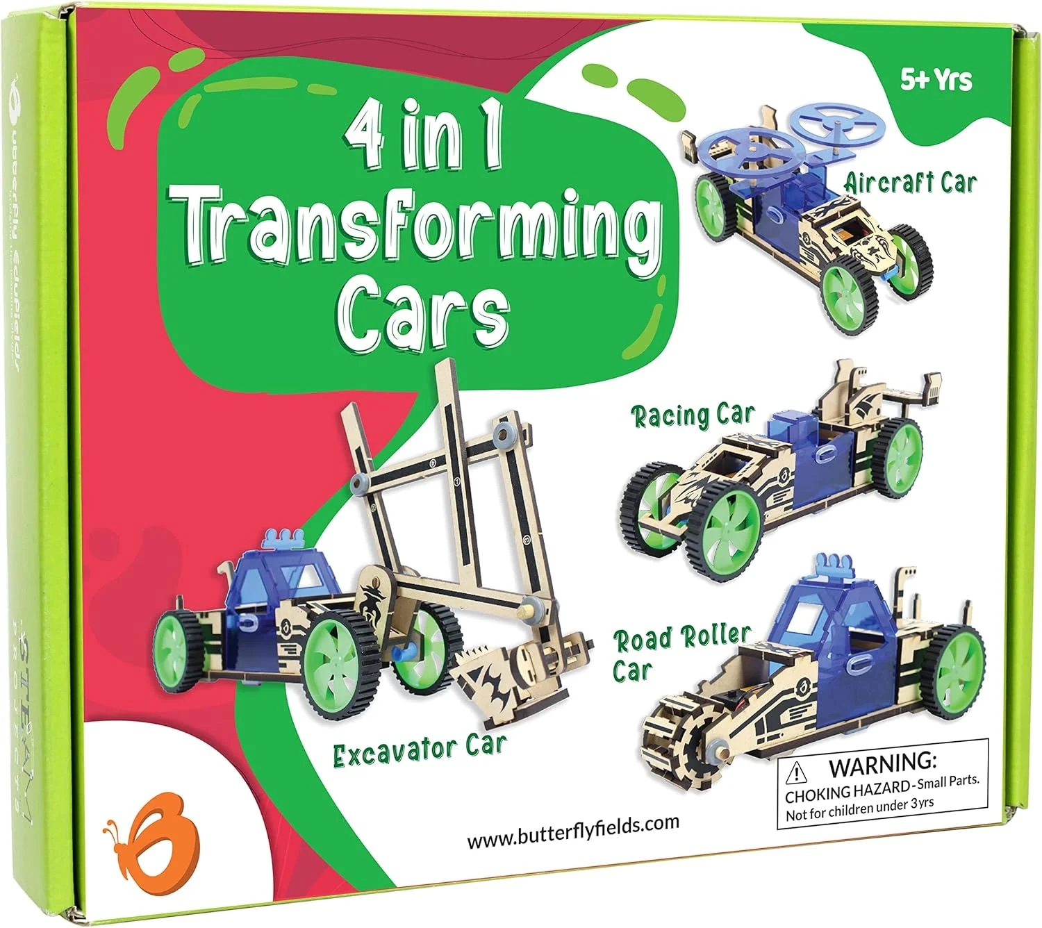 پروانه EduFields ست 4 در 1 مدل ماشین های مکانیکی چوبی، مجموعه مهندسی ساخت و ساز موتوری، پازل های ساختمانی سه بعدی، اسباب بازی های آموزشی DIY STEM پروانه EduFields ست 4 در 1 مدل ماشین های مکانیکی چوبی، مجموعه مهندسی ساخت و ساز موتوری، پازل های ساختمانی سه بعدی، اسباب بازی های آموزشی DIY STEM