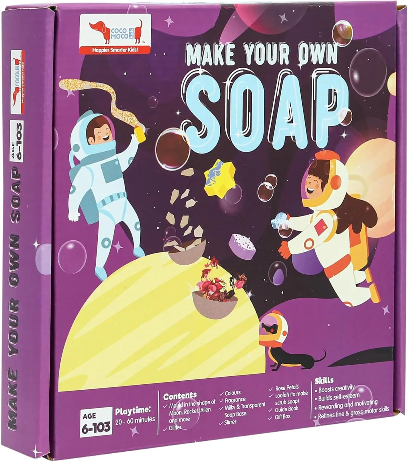 کیت صابون سازی منظومه شمسی CocoMoco برای کودکان، کیت آزمایش علمی با تم فضایی، اسباب بازی آموزشی، کیت فعالیت DIY، مناسب برای پسران و دختران 6 سال به بالا (تم فضایی) کیت صابون سازی منظومه شمسی CocoMoco برای کودکان، کیت آزمایش علمی با تم فضایی، اسباب بازی آموزشی، کیت فعالیت DIY، مناسب برای پسران و دختران 6 سال به بالا (تم فضایی)