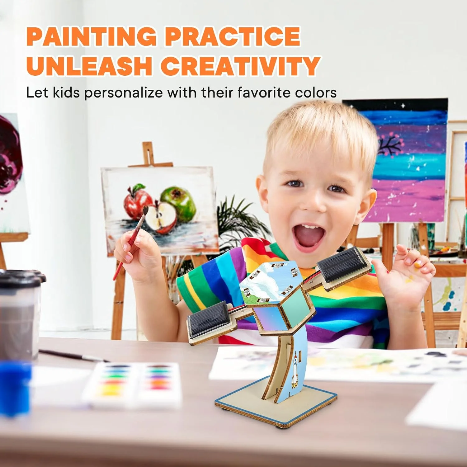 اسباب بازی ساختنی پازل چوبی سه بعدی ماهواره خورشیدی چرخان، مدل علمی آموزشی STEM برای کودکان 8 تا 12 سال، الهام بخش خلاقیت برای پسران و دختران اسباب بازی ساختنی پازل چوبی سه بعدی ماهواره خورشیدی چرخان، مدل علمی آموزشی STEM برای کودکان 8 تا 12 سال، الهام بخش خلاقیت برای پسران و دختران