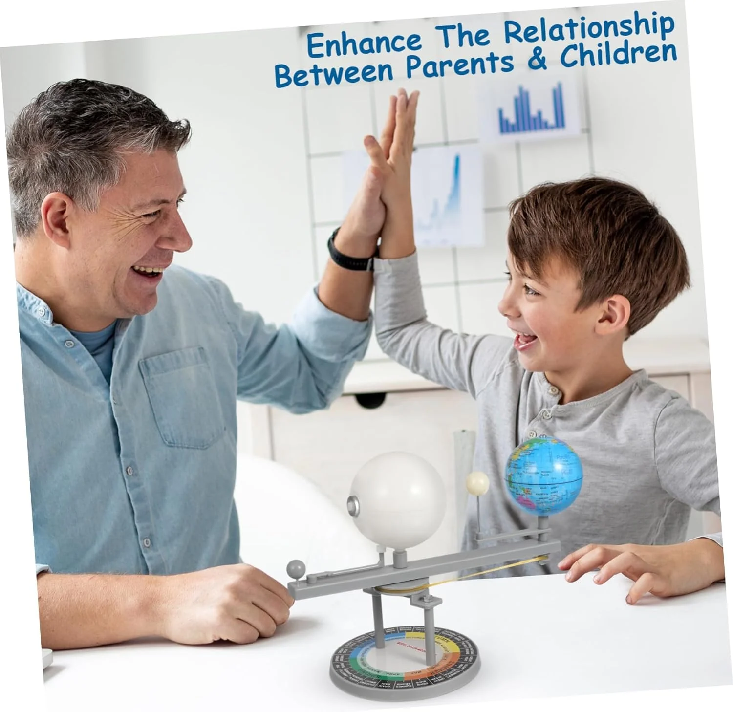 مدل مداری خورشید، زمین و ماه، کیت منظومه شمسی آموزشی با خورشید روشن شونده و طراحی چرخشی، ابزار تعاملی آموزش نجوم برای کلاس درس کودکان و یادگیری در خانه، مشکی مدل مداری خورشید، زمین و ماه، کیت منظومه شمسی آموزشی با خورشید روشن شونده و طراحی چرخشی، ابزار تعاملی آموزش نجوم برای کلاس درس کودکان و یادگیری در خانه، مشکی