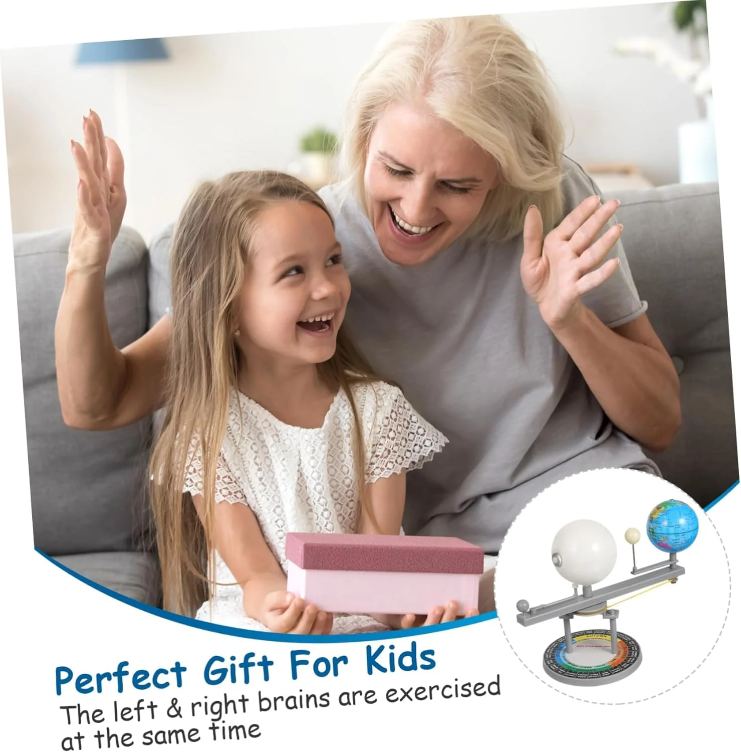 مدل مداری خورشید، زمین و ماه، کیت منظومه شمسی آموزشی با خورشید روشن شونده و طراحی چرخشی، ابزار تعاملی آموزش نجوم برای کلاس درس کودکان و یادگیری در خانه، مشکی مدل مداری خورشید، زمین و ماه، کیت منظومه شمسی آموزشی با خورشید روشن شونده و طراحی چرخشی، ابزار تعاملی آموزش نجوم برای کلاس درس کودکان و یادگیری در خانه، مشکی