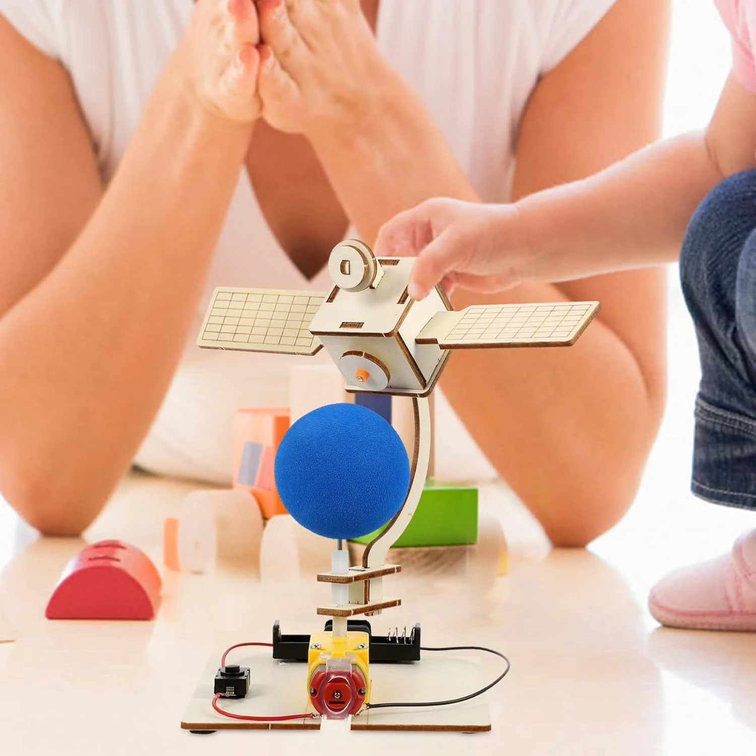 مدل ماهواره فضایی خودساز الکترون، پروژه آموزشی علوم و فنآوری برای کودکان، اسباب بازی مرکز پرتاب، پازل سه بعدی چوبی مصنوعی، 1 ست مدل ماهواره فضایی خودساز الکترون، پروژه آموزشی علوم و فنآوری برای کودکان، اسباب بازی مرکز پرتاب، پازل سه بعدی چوبی مصنوعی، 1 ست