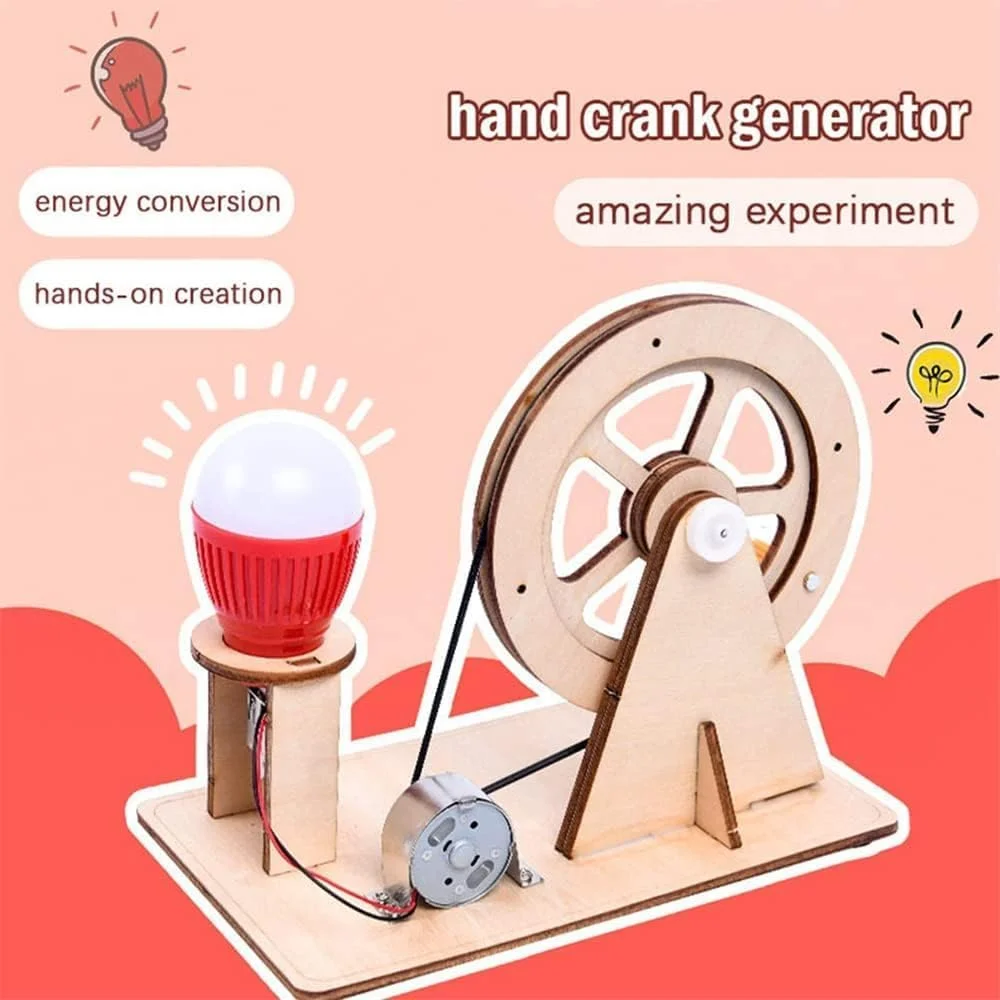 کیت های علمی ELECDON، کیت های مدل کاردستی آزمایش علمی آموزشی، کیت اسباب بازی ژنراتور دستی پازل DIY آزمایش فیزیک، لامپ پازل آزمایش فیزیک، کاردستی چوبی برای پسران 6-14 سال کیت های علمی ELECDON، کیت های مدل کاردستی آزمایش علمی آموزشی، کیت اسباب بازی ژنراتور دستی پازل DIY آزمایش فیزیک، لامپ پازل آزمایش فیزیک، کاردستی چوبی برای پسران 6-14 سال