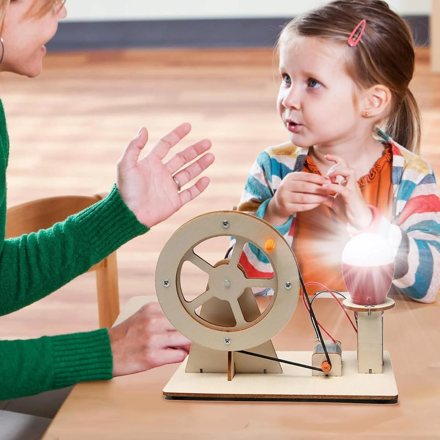 کیت های علمی ELECDON، کیت های مدل کاردستی آزمایش علمی آموزشی، کیت اسباب بازی ژنراتور دستی پازل DIY آزمایش فیزیک، لامپ پازل آزمایش فیزیک، کاردستی چوبی برای پسران 6-14 سال کیت های علمی ELECDON، کیت های مدل کاردستی آزمایش علمی آموزشی، کیت اسباب بازی ژنراتور دستی پازل DIY آزمایش فیزیک، لامپ پازل آزمایش فیزیک، کاردستی چوبی برای پسران 6-14 سال