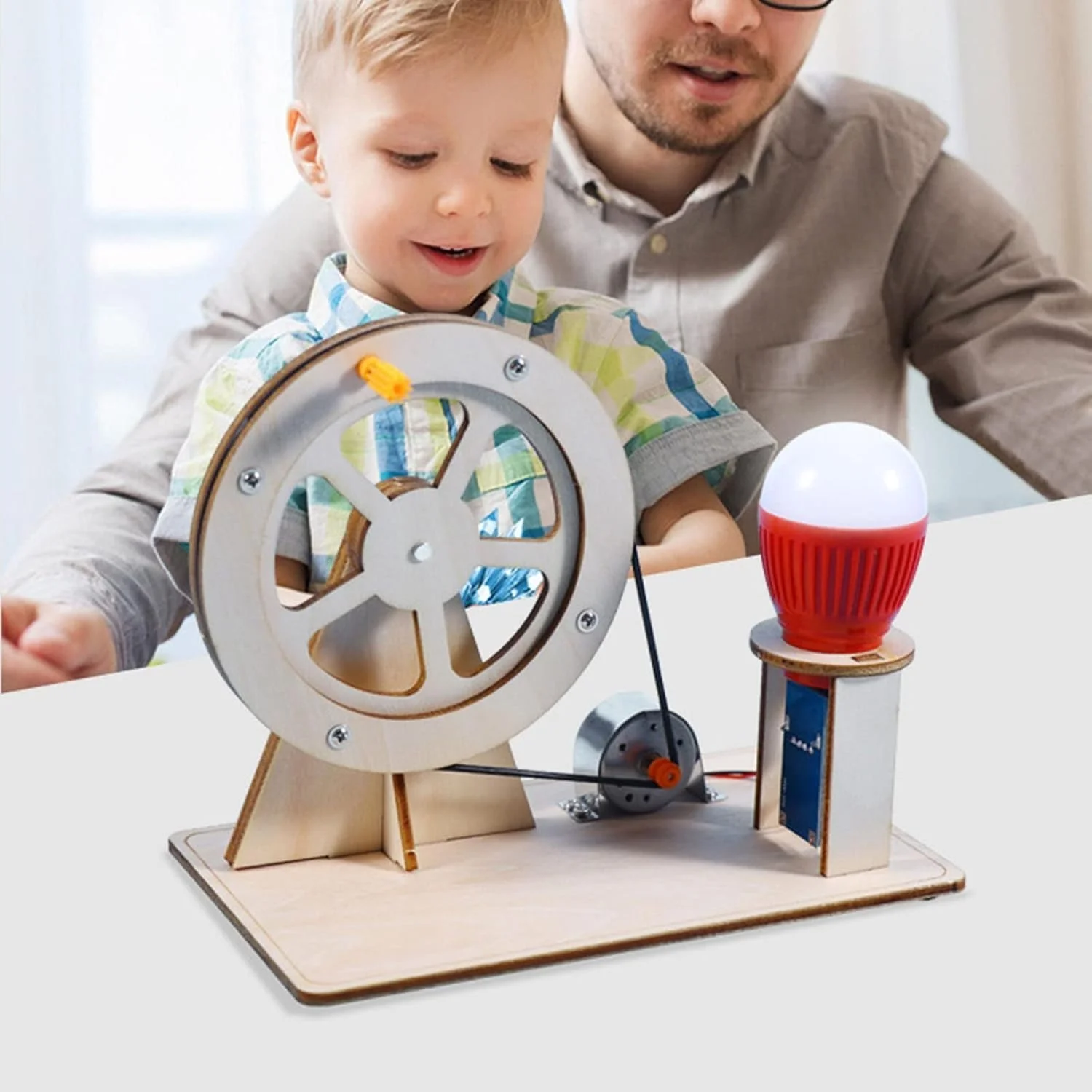 کیت های علمی ELECDON، کیت های مدل کاردستی آزمایش علمی آموزشی، کیت اسباب بازی ژنراتور دستی پازل DIY آزمایش فیزیک، لامپ پازل آزمایش فیزیک، کاردستی چوبی برای پسران 6-14 سال کیت های علمی ELECDON، کیت های مدل کاردستی آزمایش علمی آموزشی، کیت اسباب بازی ژنراتور دستی پازل DIY آزمایش فیزیک، لامپ پازل آزمایش فیزیک، کاردستی چوبی برای پسران 6-14 سال