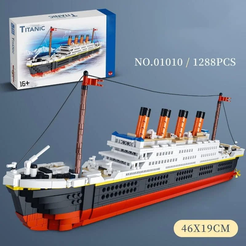 مجموعه بلوک ساختنی مدل تکنیک کشتی تایتانیک - کیت ماکت کشتی تفریحی 1288 قطعه - مدل دقیق و تاریخی قایق تایتانیک برای نمایش مجموعه بلوک ساختنی مدل تکنیک کشتی تایتانیک - کیت ماکت کشتی تفریحی 1288 قطعه - مدل دقیق و تاریخی قایق تایتانیک برای نمایش