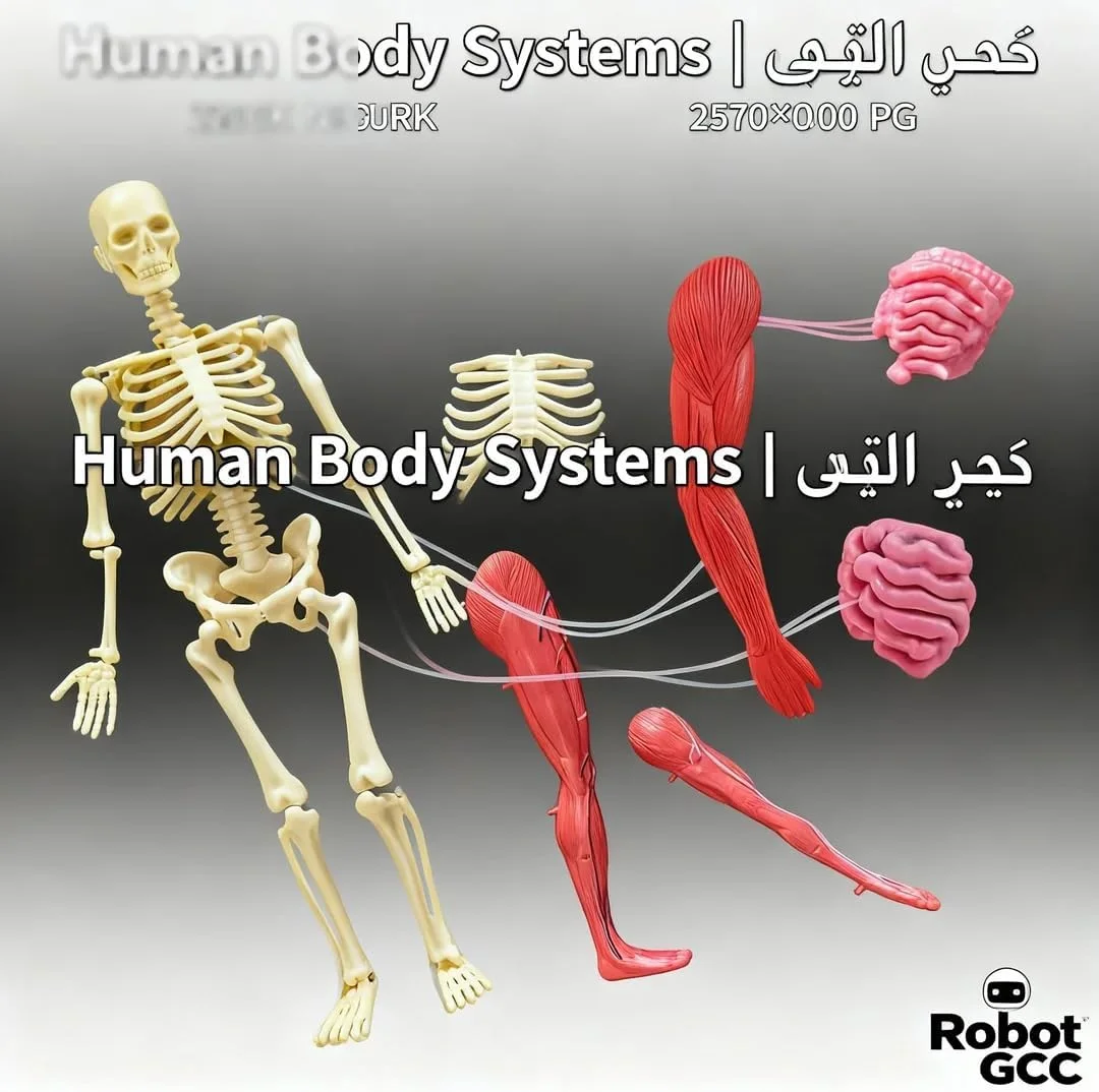 مدل آناتومی بدن انسان 4 بعدی برای کودکان 8 سال به بالا | اسکلت کامل + اندام های TPE نرم + استخوان های شب تاب | اسباب بازی آموزشی STEM و مجموعه یادگیری زیست شناسی | دارای گواهینامه GCC EN71 ایمن