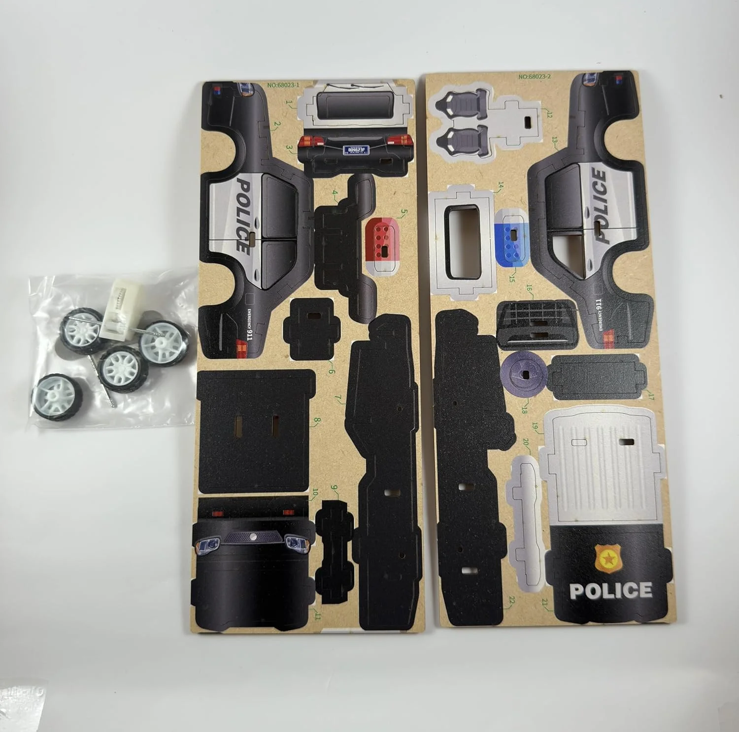 پازل سه بعدی ماشین پلیس چوبی - مدل مینیاتوری خودروی خودساز با قابلیت عقب کشیدن | اسباب بازی ساختنی و سرگرم کننده 22 تکه برای کودکان و بزرگسالان | یادگیری STEM، چوب سازگار با محیط زیست | بدون نیاز به ابزار | 6 سال به بالا پازل سه بعدی ماشین پلیس چوبی - مدل مینیاتوری خودروی خودساز با قابلیت عقب کشیدن | اسباب بازی ساختنی و سرگرم کننده 22 تکه برای کودکان و بزرگسالان | یادگیری STEM، چوب سازگار با محیط زیست | بدون نیاز به ابزار | 6 سال به بالا