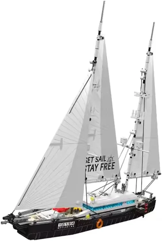 مجموعه ساختنی قایق بادبانی دو دکلی مدرن Mould King 10194، مدل قایق اقیانوس پیما، اسباب بازی های ساختنی تجربه ماجراجویی دریایی و قایقرانی برای بزرگسالان، نوجوانان، پسران و دختران (893 قطعه) مجموعه ساختنی قایق بادبانی دو دکلی مدرن Mould King 10194، مدل قایق اقیانوس پیما، اسباب بازی های ساختنی تجربه ماجراجویی دریایی و قایقرانی برای بزرگسالان، نوجوانان، پسران و دختران (893 قطعه)