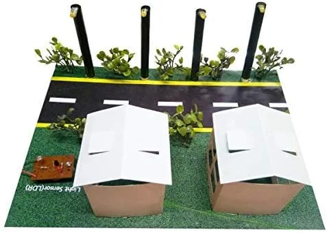 پروژه علمی فیزیک چراغ خیابانی اتوماتیک - مدل آموزشی با چراغ LED