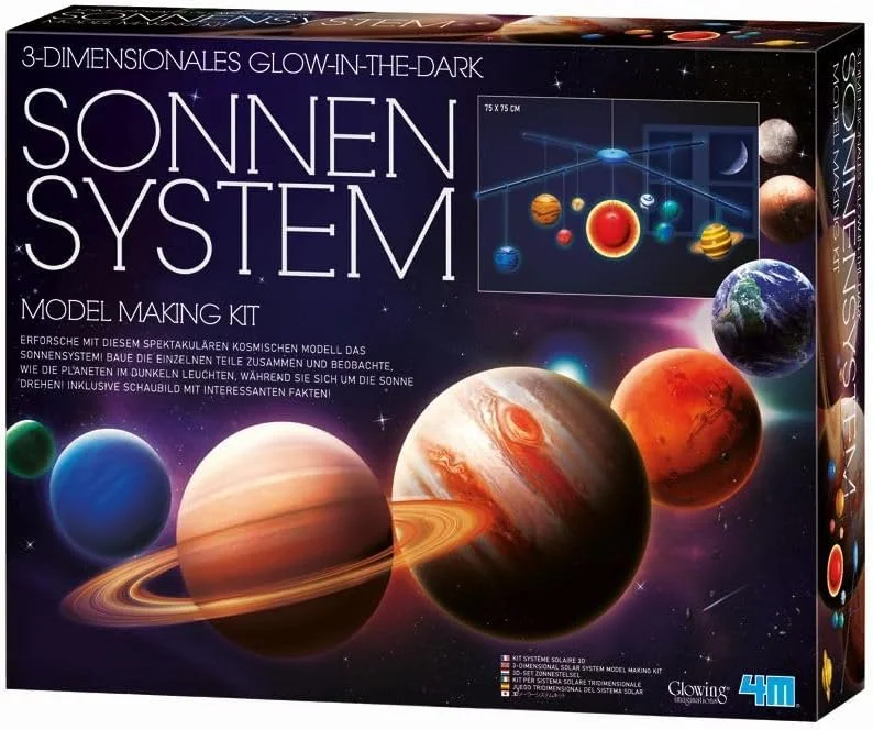 مجموعه ساخت منظومه شمسی متحرک سه بعدی 4M کینزل HCM (چند رنگ) مجموعه ساخت منظومه شمسی متحرک سه بعدی 4M کینزل HCM (چند رنگ)