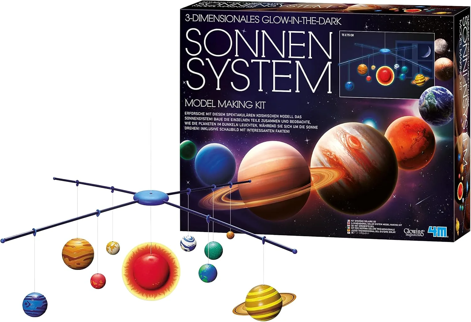 مجموعه ساخت منظومه شمسی متحرک سه بعدی 4M کینزل HCM (چند رنگ) مجموعه ساخت منظومه شمسی متحرک سه بعدی 4M کینزل HCM (چند رنگ)