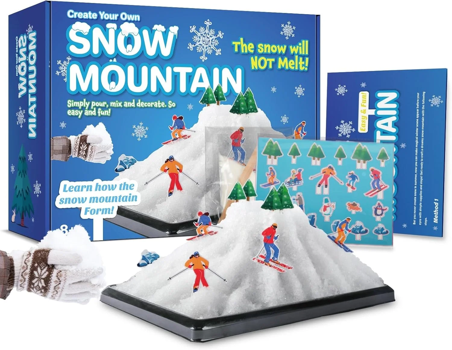 کیت علمی کوه برفی برای کودکان، برف فوری که هرگز آب نمی شود، آموزش و تزئین، اسباب بازی فعالیت خلاقانه استم برای سنین 8 سال به بالا، کیت برف مصنوعی، فعالیت های کودکان، کاردستی و هنرهای DIY کیت علمی کوه برفی برای کودکان، برف فوری که هرگز آب نمی شود، آموزش و تزئین، اسباب بازی فعالیت خلاقانه استم برای سنین 8 سال به بالا، کیت برف مصنوعی، فعالیت های کودکان، کاردستی و هنرهای DIY