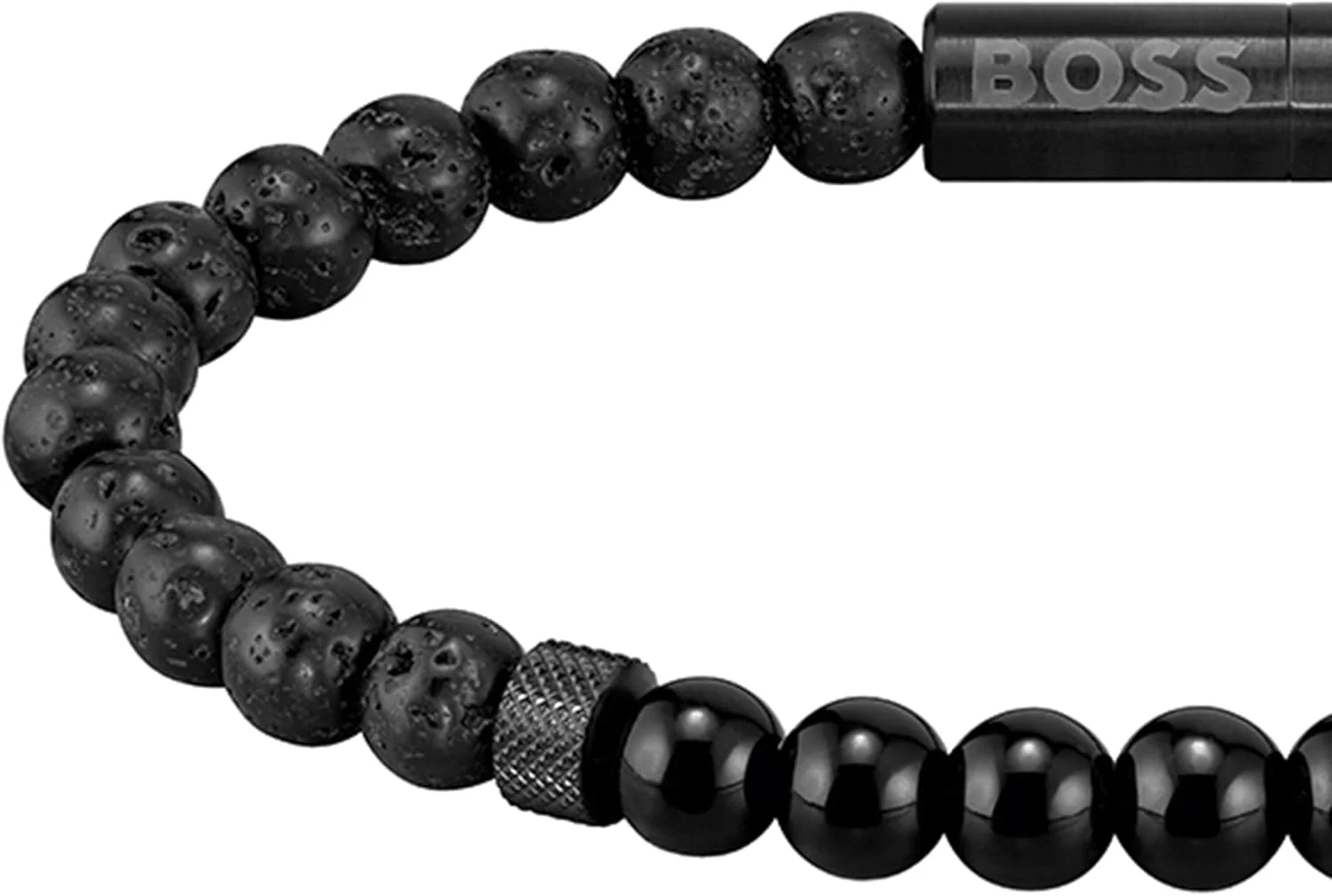 دستبند مردانه استیل با مهره های ترکیبی BOSS دستبند مردانه استیل با مهره های ترکیبی BOSS