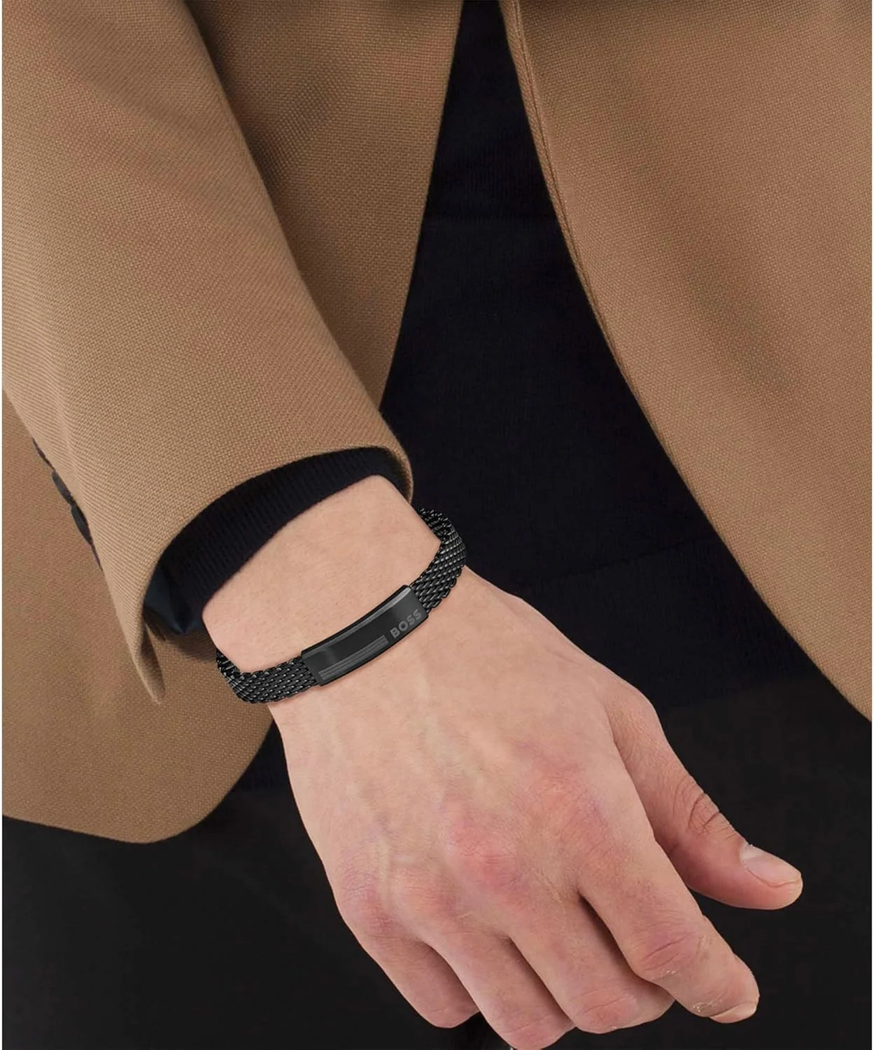 دستبند مردانه استیل مشکی با روکش یونی آلن باس دستبند مردانه استیل مشکی با روکش یونی آلن باس