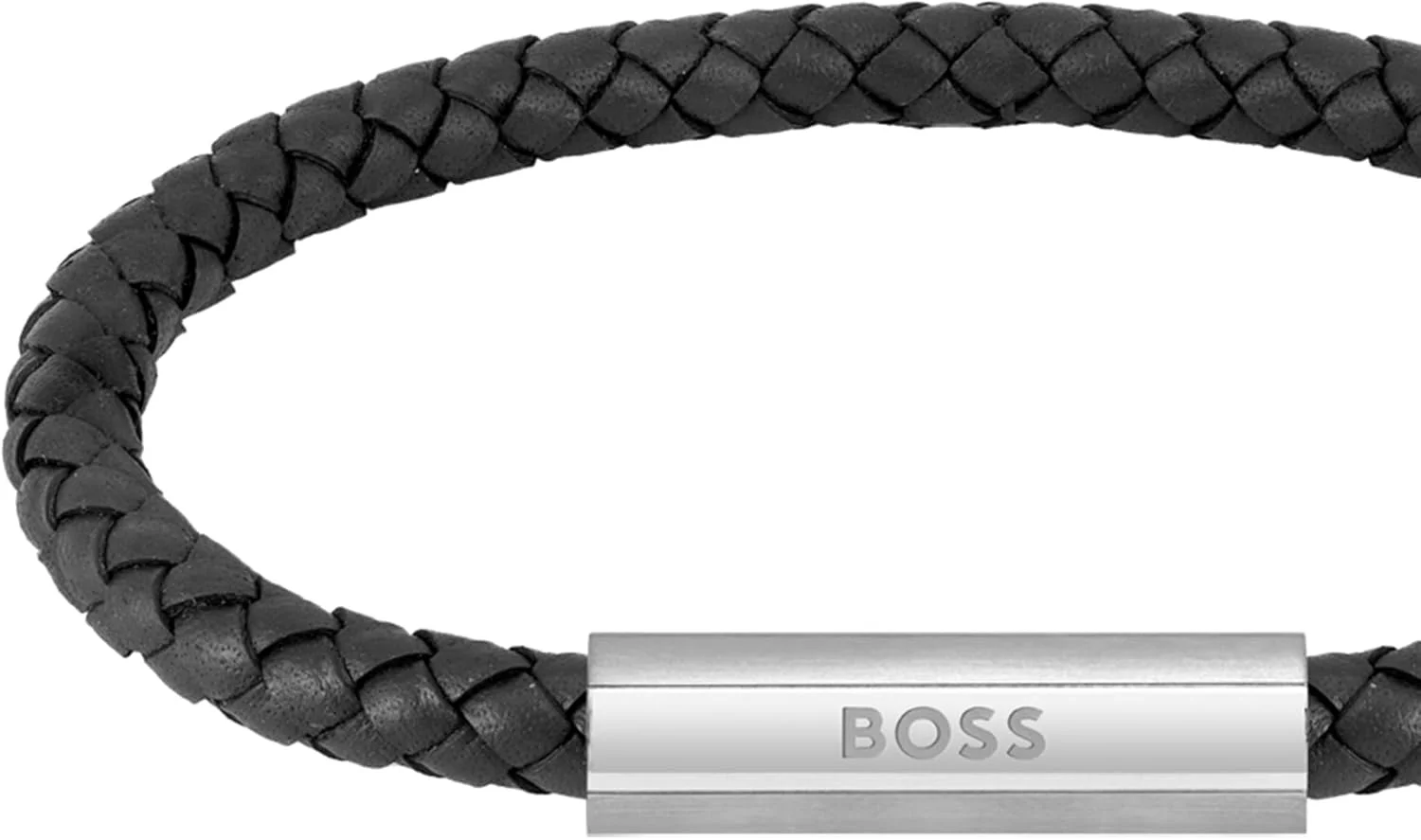 دستبند چرمی بافت مردانه BOSS دستبند چرمی بافت مردانه BOSS